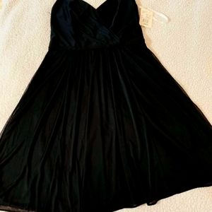 David bridal black dress